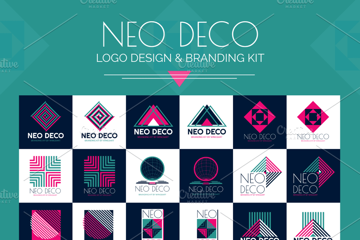 The Neo Deco Designer's Bundle, a Decorative Illustration by Wingsart Studio (Photo 3 of 4)