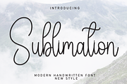 Sublimation | Script Font, a Handwritten Font by Scratchones (Thumbnail 1 of 8)