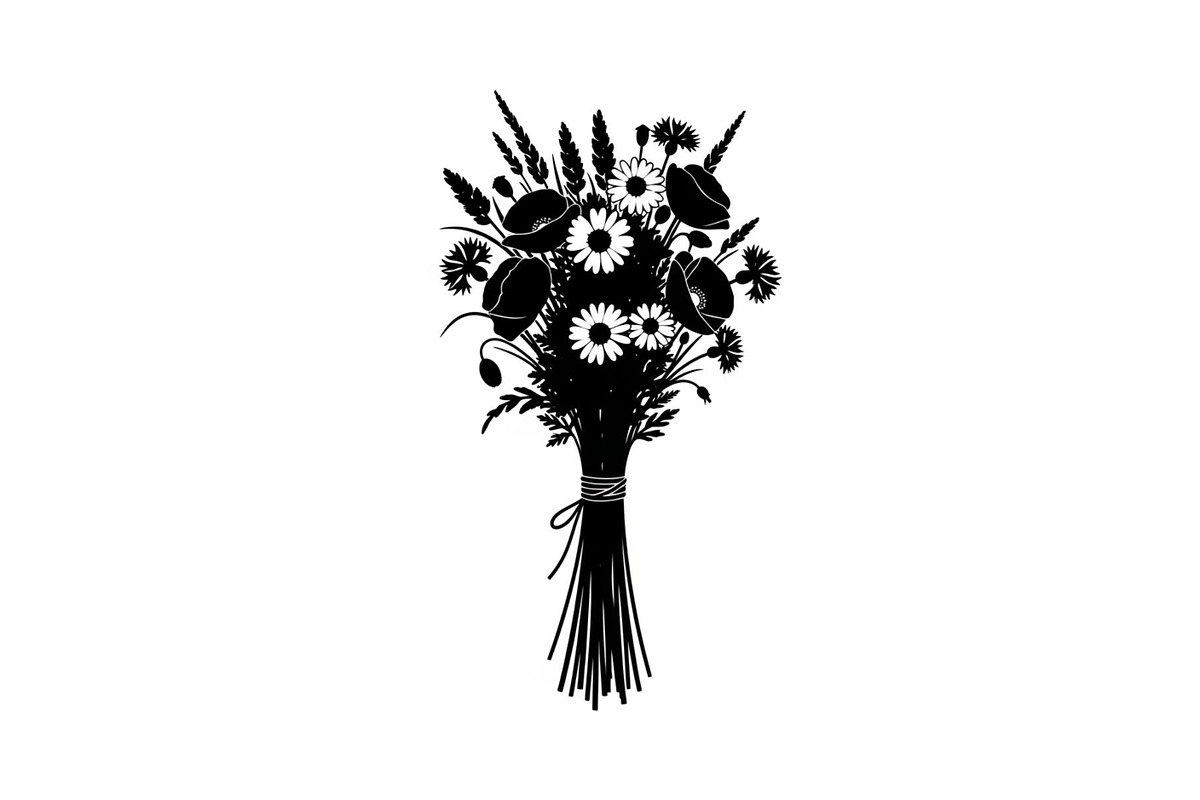 Floral Bouquet SVG Bundle, an Illustration by Designs_River (Photo 3 of 31)