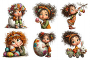 Easter Girl Clipart, an Illustration by Daily.Designs (Thumbnail 5 of 7)