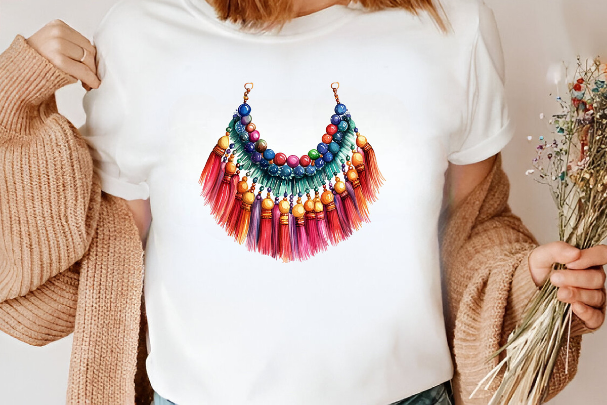 Watercolor Boho Summer Clipart, an Illustration by Canvas Craft (Photo 4 of 7)
