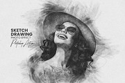 Sketch Drawing Photoshop Action, an Action Add-On by MRI STUDIO (Thumbnail 1 of 12)