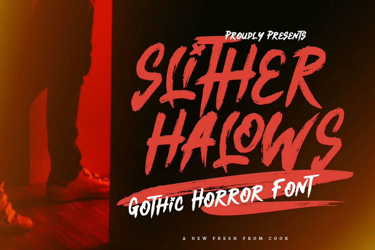 Slither Halows - Gothic Horror Font, a Font by Dhabee (Photo 1 of 10)