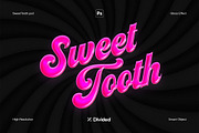 Sweet Tooth Candy Text Effect, a Graphic by Divided.co (Thumbnail 1 of 2)