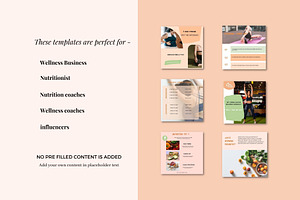 Nutrition Instagram Templates Health