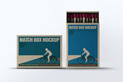 Match Box Mock-up, a Household Mockup by Se٧enStudio (Thumbnail 6 of 10)