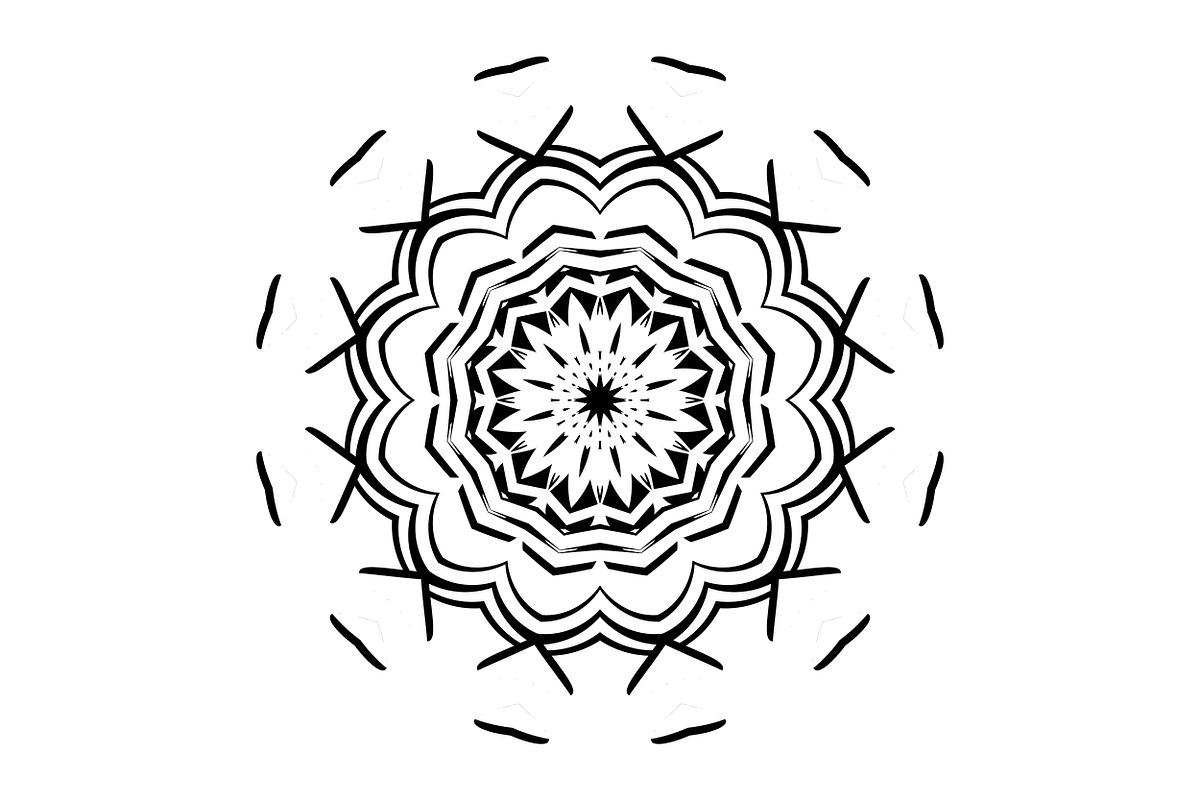 Artistic Mandala Vector Collection, a Decorative Illustration by NJ Himel (Photo 94 of 101)