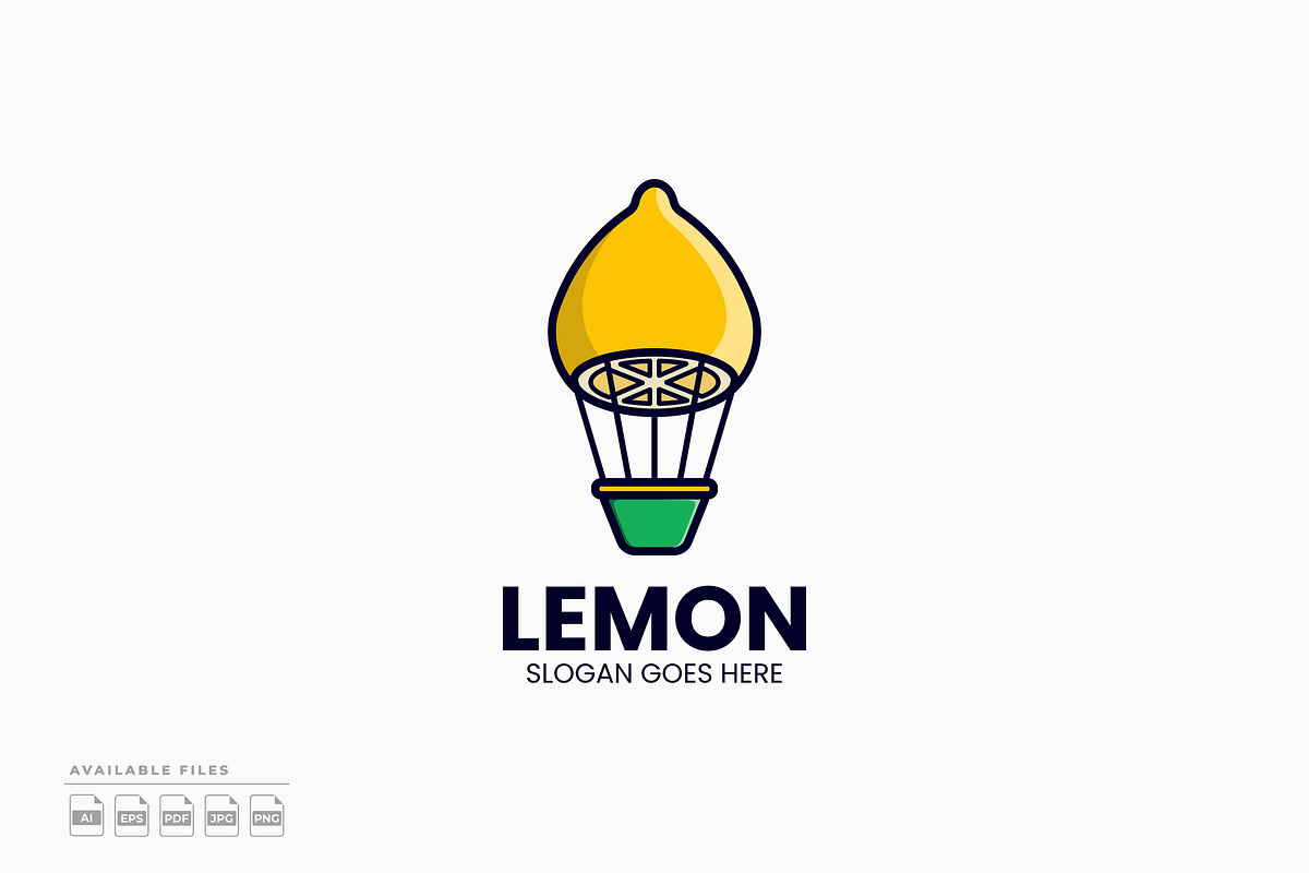 Lemon Balloon Logo, a Branding & Logo Template by Zeer Graphic