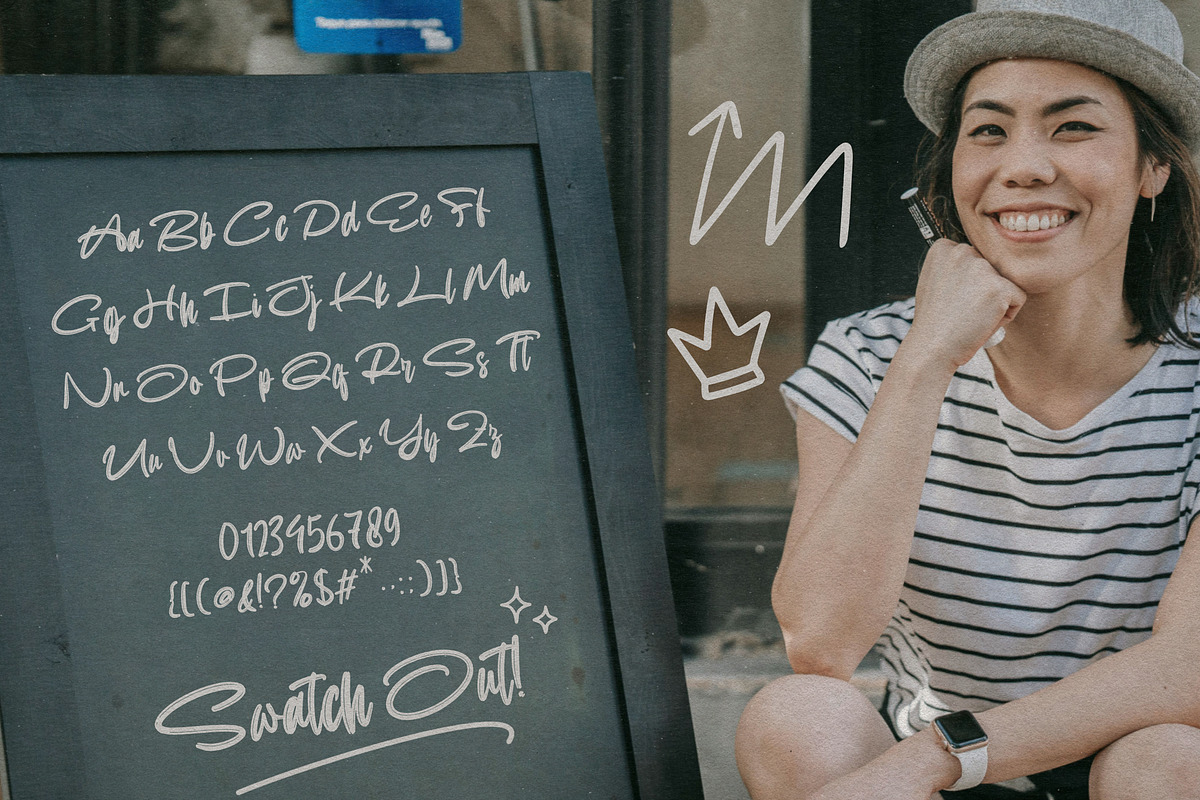 Swatch Out, a Script Font by Madjack.font (Photo 10 of 11)