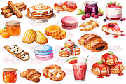 Dessert Delights Collection Clipart, a Food Illustration by Watercolor Digital (Thumbnail 5 of 9)