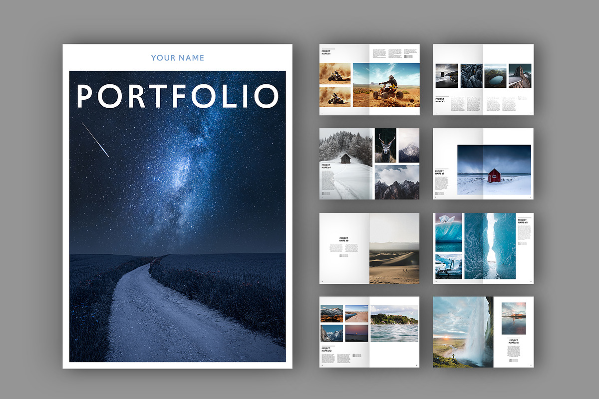 Minimalist Portfolio Layout, a Brochure Template by tomsarraipodesign (Photo 1 of 2)