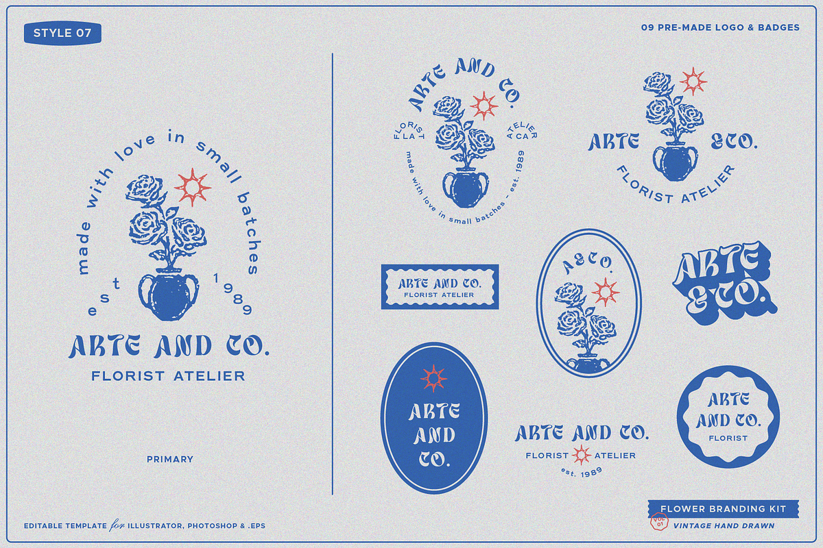 Flower Branding Kit, a Branding & Logo Template by Refolve Design (Photo 14 of 26)