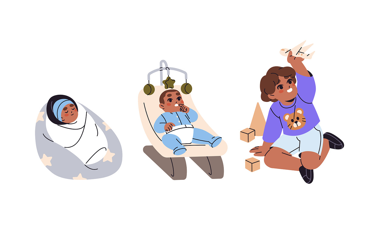 Human life cycle set, a Person Illustration by PaperTrident (Photo 3 of 9)