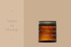 Amber Jar Mockup No. 1