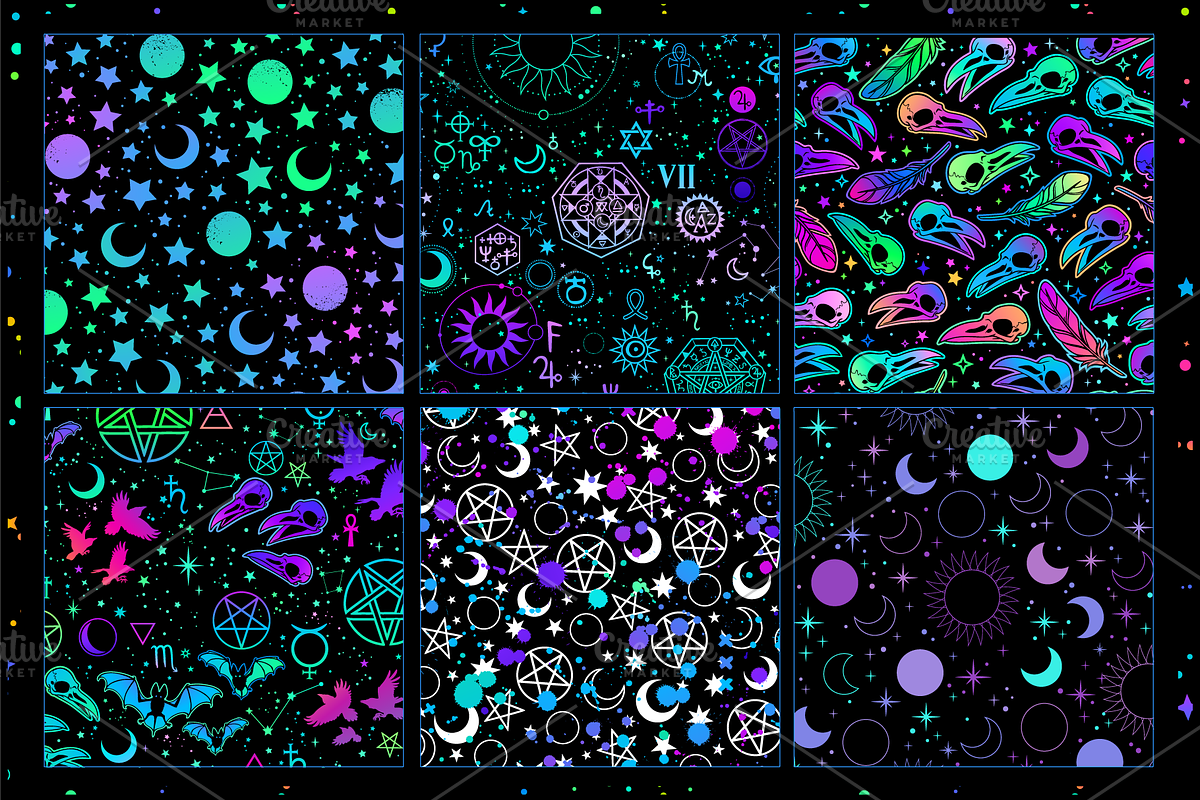Halloween backgrounds, a Pattern Graphic by Victoria Bat (Photo 9 of 9)