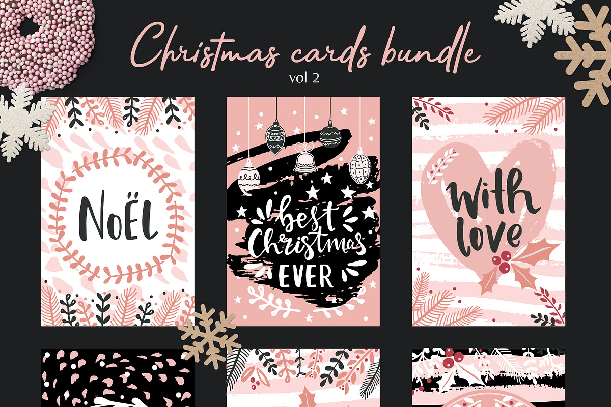 Christmas Clipart Pattern Bundle, a Background Graphic by Cozy pattern shop (Photo 15 of 23)