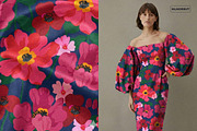 Vivid Abstract Modern Floral Pattern, a Pattern Graphic by likorbut (Thumbnail 6 of 13)