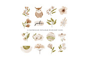 Watercolor woodland animal Clipart, an Animal Illustration by beatriceviyiwi (Thumbnail 4 of 5)