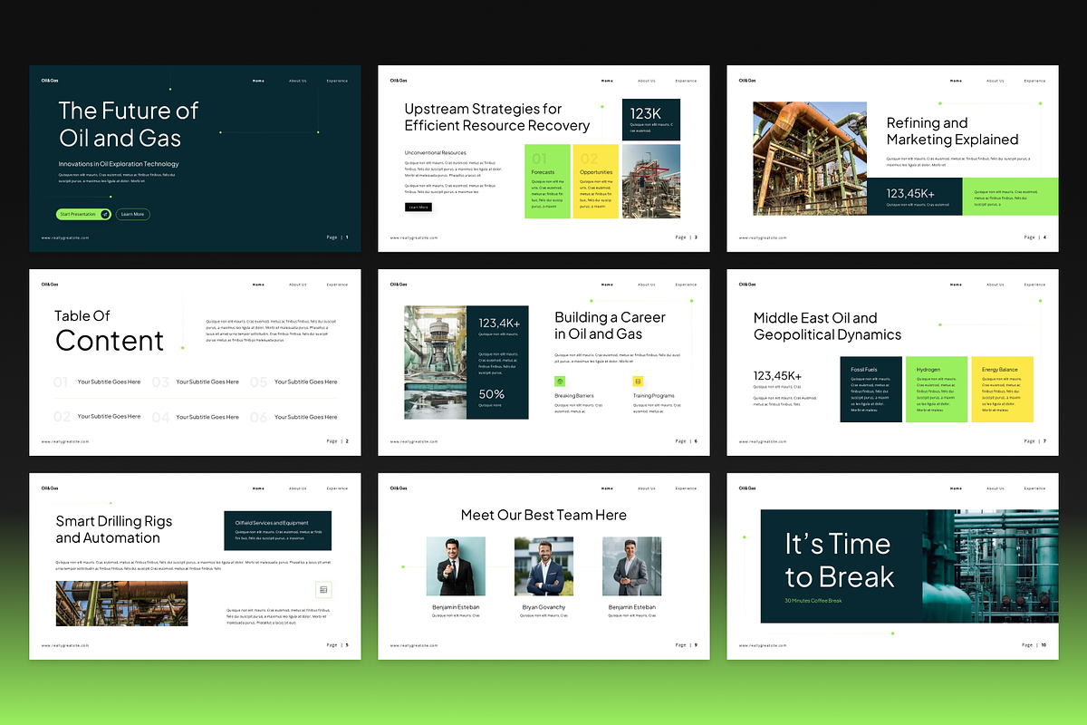 Oil and Gas Presentation preview 4