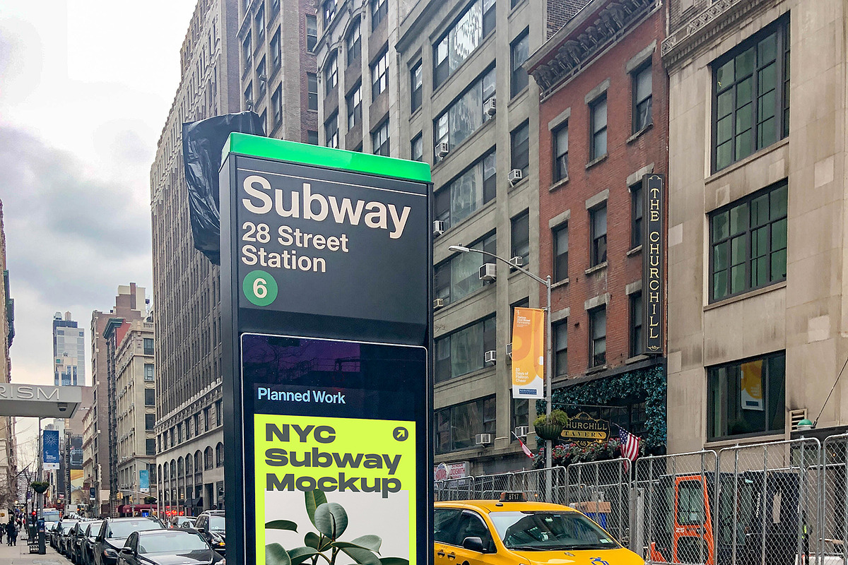 NYC Subway Mockup Bundle, an Advertising Mockup by NYC Billboard Mockups (Photo 11 of 21)