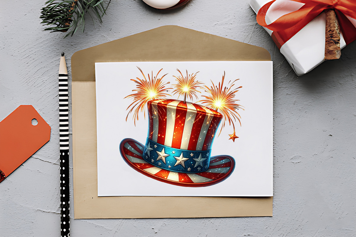 Patriotic Hat Sublimation Clipart, an Illustration by RobertsArt (Photo 2 of 7)