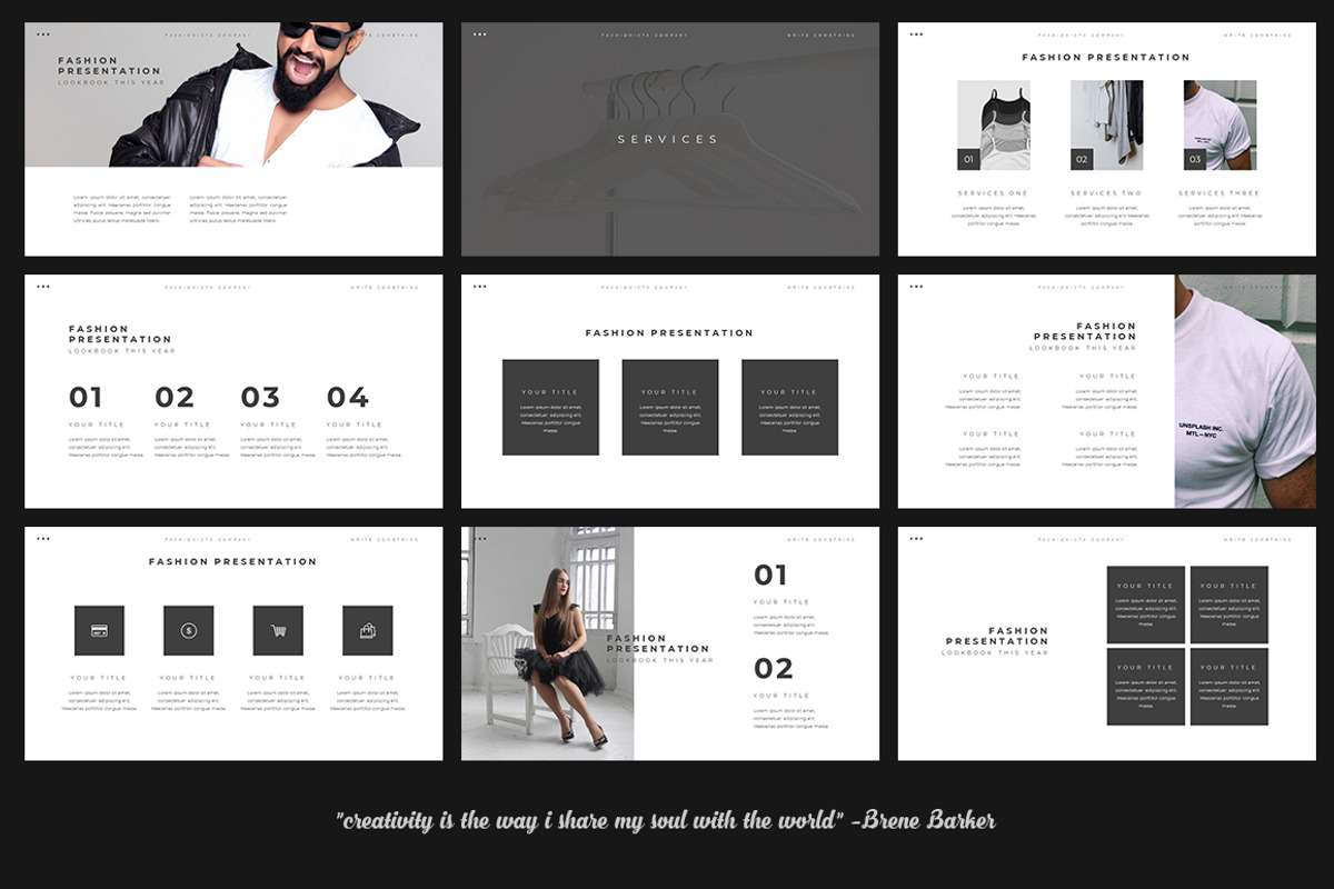 Fashionista - Fashion Google Slides, a Presentation Template by desvibes (Photo 3 of 11)