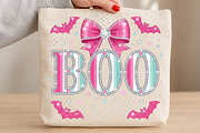 Pink Boo Halloween PNG, a Seasonal Illustration by DreamCafeArt (Thumbnail 3 of 7)