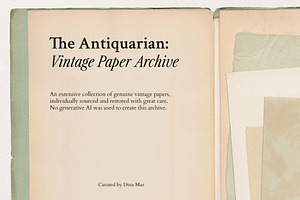 The Antiquarian Paper Archive, a Texture Graphic by Dina Mae