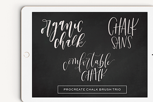 Procreate Chalk Brush Trio