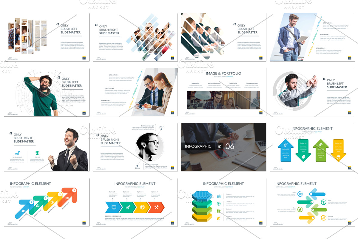 Business Annual Report 2017, a Presentation Template by UniqueStudio (Photo 8 of 12)