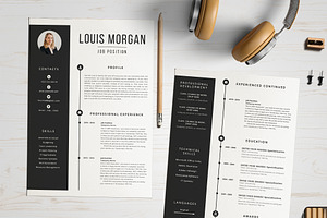 Clean CV Feminine Resume Template