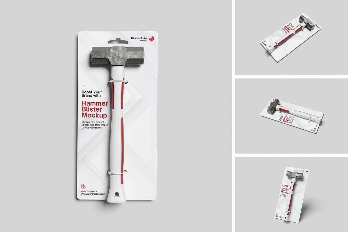 Hammer Blister Mockup, an Advertising Mockup by swsi-studio (Photo 1 of 5)