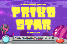 Priko Star Display Typeface Font