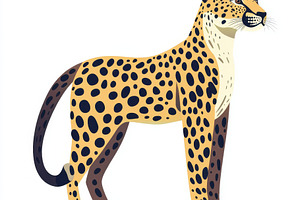 Majestic Cheetah Profile View Wild C, an Animal Photo by Pixeness Studio