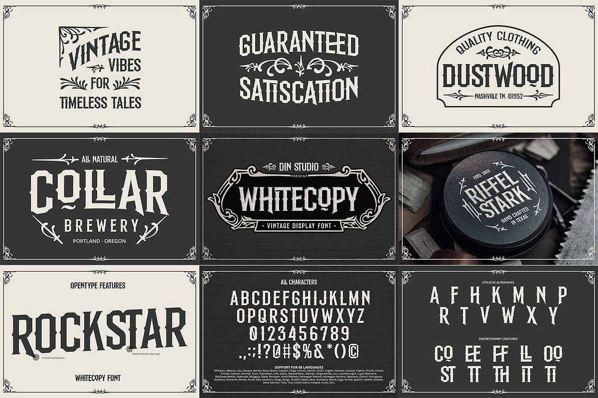Vintage Font Bundle 4, a Symbol Font by Vintage Division (Photo 11 of 12)
