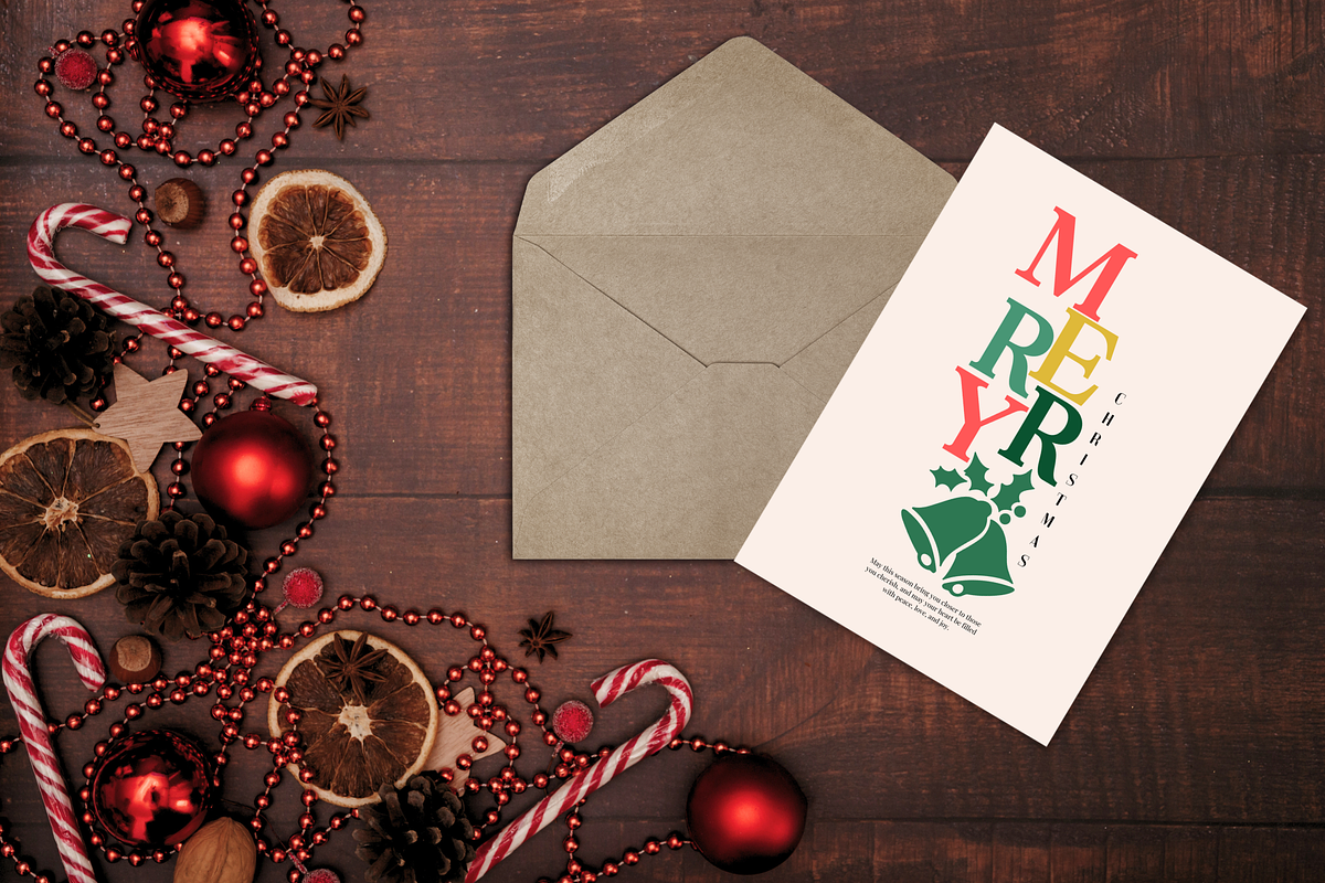 10 Editable Christmas Card Templates, a Card Template by Kyuubu Arts (Photo 9 of 12)