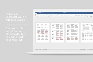 Sales Plan MS Word & Indesign