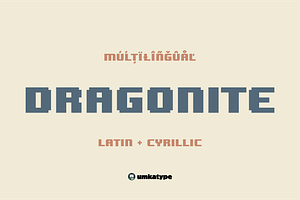 Dragonite Pixel Game Font