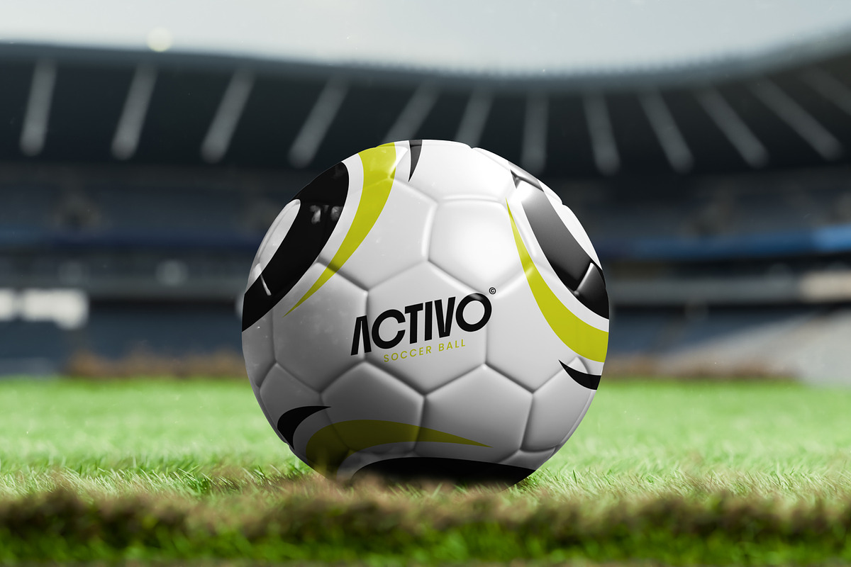 Soccer Ball Mockup, a Merchandise Mockup by SLAB! Design (Photo 4 of 5)