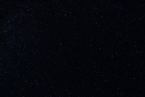 Night sky covered with many stars.