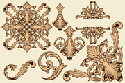 Vintage Ornaments Baroque Border, a Decorative Illustration by Samira (Thumbnail 5 of 6)