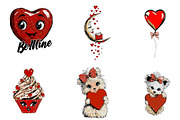 Sweet Valentine Clipart, an Illustration by CreationArt (Thumbnail 2 of 6)