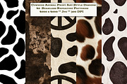 Cowhide Animal Print Art Patterns, a Pattern Graphic by karenfoleyphoto (Thumbnail 1 of 9)