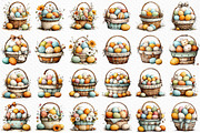 Easter Eggs Basket Clipart Png, an Illustration by Craft Nest (Thumbnail 6 of 11)