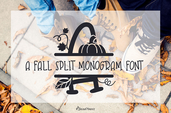Fall Leaves - Split Monogram Font preview 6