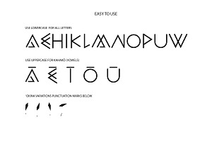 MANA Hawaiian Alphabet Font