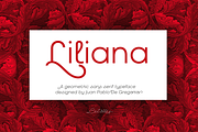 Liliana, a Sans Serif Font by Letritas (Thumbnail 1 of 14)