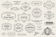 171 Vintage Frames, Banners, Labels, a Decorative Illustration by Anna Studio (Thumbnail 2 of 5)