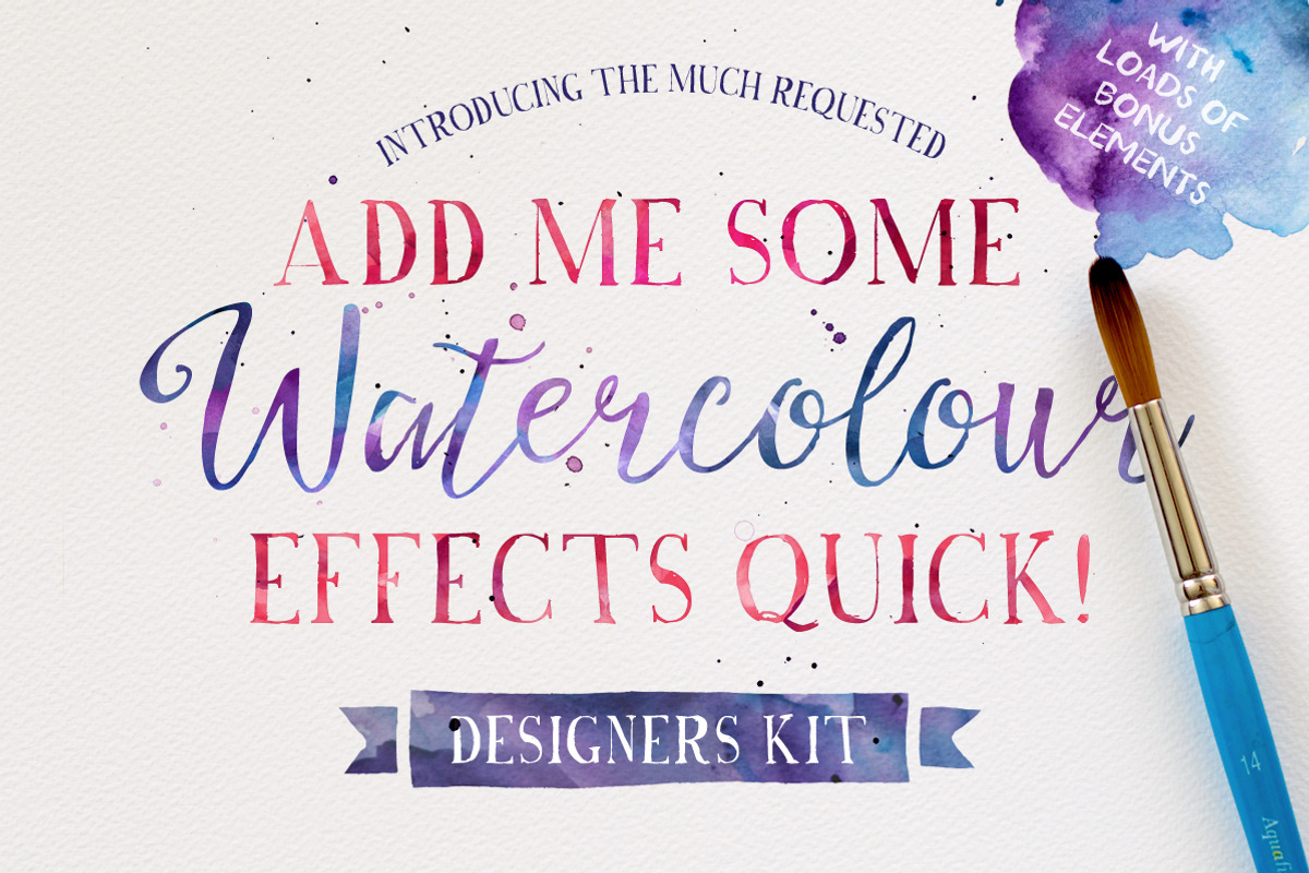 Add me some Watercolour Quick!, a Layer Style Add-On by Nicky Laatz (Photo 1 of 5)