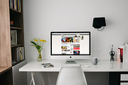 iMac Mockup Template-2, an iPhone Mockup by Made by Mancie (Thumbnail 2 of 3)